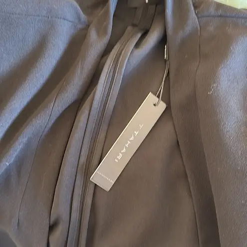 T Tahari NWT Collarless Open Front Blazer Black SZ-2X
