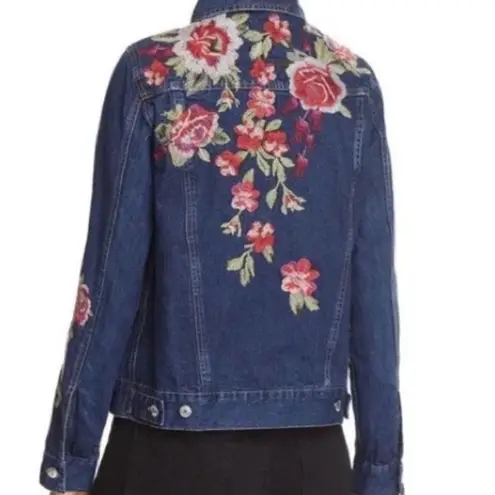 Johnny Was Desi heavily embroidered denim jacket NWT