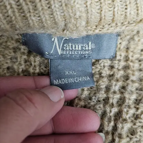 Natural Reflections Sesame Wanderer Long Sleeve Cardigan Size XXL