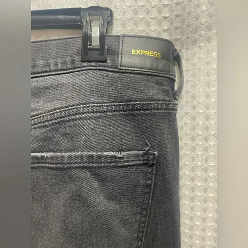 EXPRESS Black Distressed Jeans