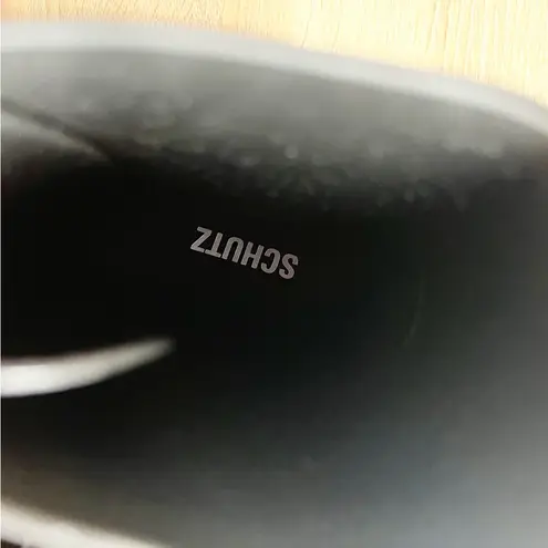 Schutz NEW Rain Boots Injected Lace Up Black Size US 7