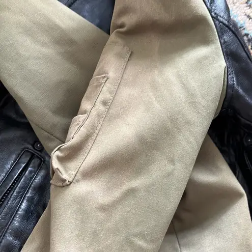 William Rast LEATHER MOTORCYCLE military green JACKET SIZE M