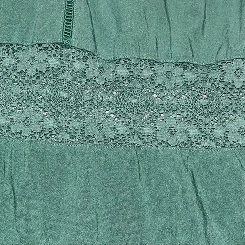 Matilda Jane Down in the Valley Green Sleeveless Maxi Dress size Medium