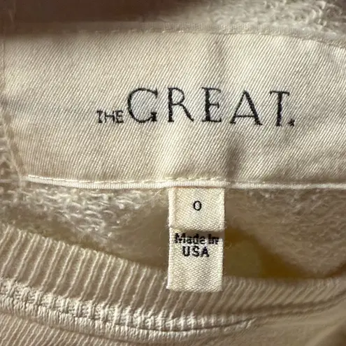 THE GREAT. Beige Checkered Crewneck Sweater Size 0