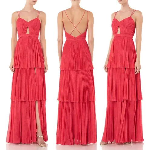 NWOT AMUR Dominique Dress in Raspberry Rose Size 2 Red