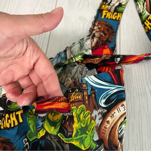 Shrine Of Hollywood Vintage Cocktail Dress Classic Monster Print