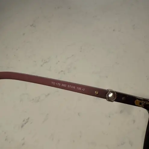 Tod's Red Wayfarer Sunglasses with Glossy Finish