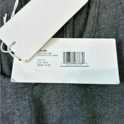 Johnny Was New with tags calme throw on cozy grey dress in size xs