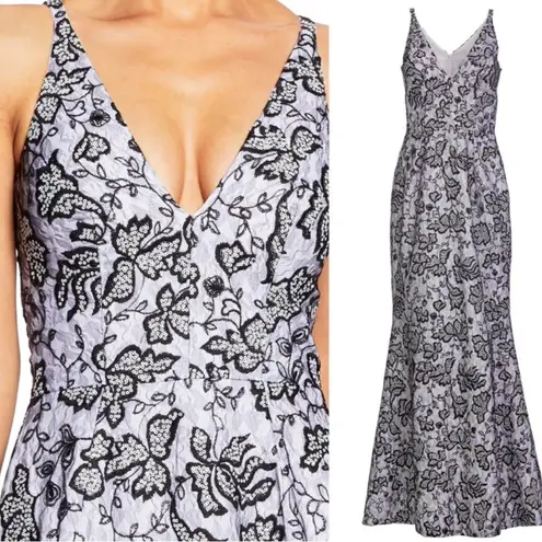 Dress the Population NEW Karen Sequin Lace Trumpet Gown Maxi Formal Gala Event