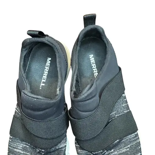 Merrell Shoes Womens Size 8 Black Gray Slip On Sneakers J97712 Athletic Comfort