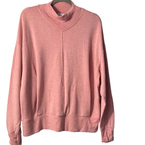 Athleta  Apollo Crewneck Sweatshirt in Conch Pink Heather