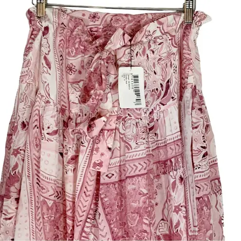Mii Collection The Lata Tapis Volant Skirt Size Small NWT Pink