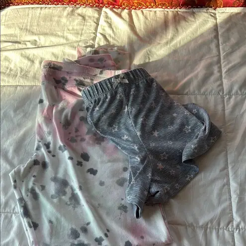 Soft Pink and Gray Pajama Set for Cozy Nights Size M