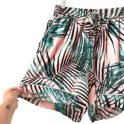 PATBO Tropical Print Pajama Short NWOT Sz Large Pink