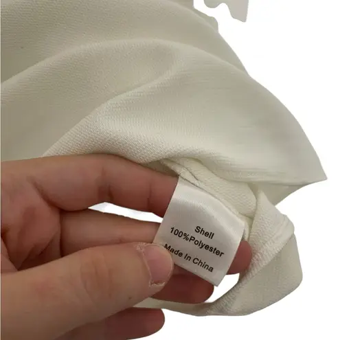 Tuckernuck Elegant White Ruffle Blouse Ruffle Small Miranda