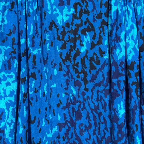 Blank London Shirt Blue Multicolor Mixed Colorful Artsy Art To Wear Size Medium