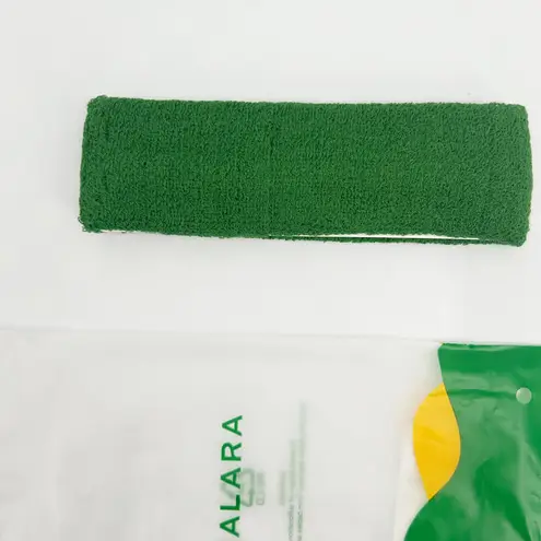 Halara NWT Green Terry Cloth Sport Headband Sweatband Tennis Athleisure One Size