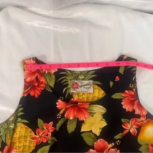 Hilo Hattie The Hawaiian Original Floral Fruit Pineapple Sleeveless Dress Medium