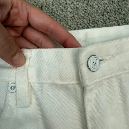 Ksubi Playback Blanc Sliced Jeans Size 32 White Super High Rise Relaxed Leg