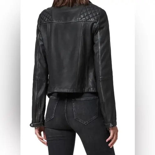 All Saints Cargo Biker Leather Jacket