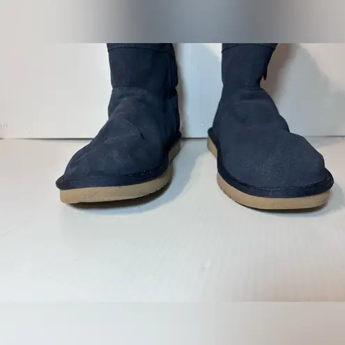 Koolaburra by Ugg #1115156 Ariel navy leather sheepskin boots women size 10 - Image 5