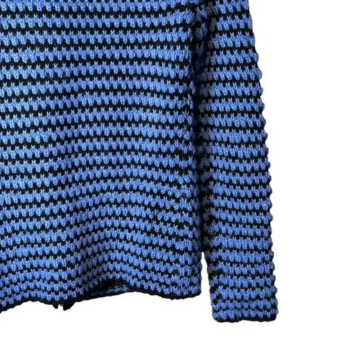 Krimson Klover Midnight Sun Button Cardigan Blue Black Womens Small Wool Alpaca