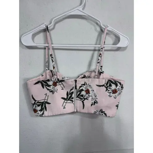Topshop  Romantic Floral Bustier Crop Top Cottagecore Y2K Aesthetic Women's‎ 6