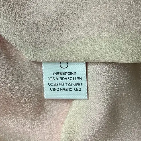 Lavender Brown Silk V-Neck Slip Dress in Fuchsia Pink Size S