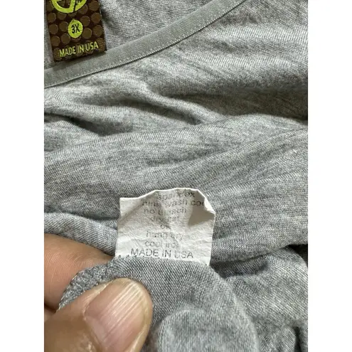 EUC VINTAGE 24/7 Comfort Apparel Long Sleeve Tunic, MADE IN USA Gray size 3x