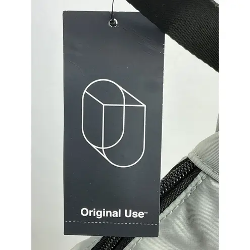 Original Use NWT Gray Crescent Shoulder Bag Adjustable Strap Zip Closure Pocket