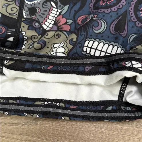 CVG Constantly Varied Gear High Rise Side Pocket Training Shorts Skull Print M Green Size M