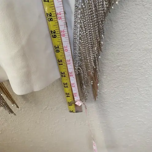 House Of CB  'Charlize' White Crystal Trim Dress/Size XS‎ NWOT