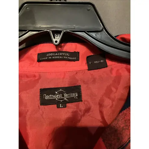 Northwest Territory Women's Large Flannel Shirt, Red Green Plaid, Plaid Shirt