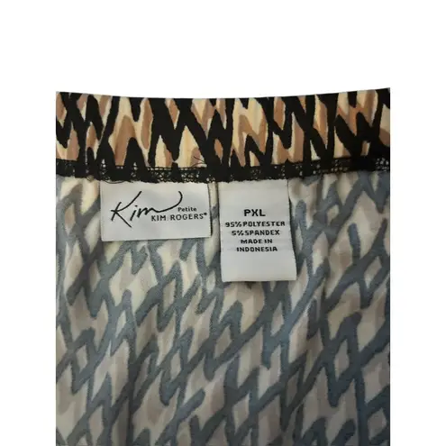 kim rogers Women White, Tan & Black Long Skirt