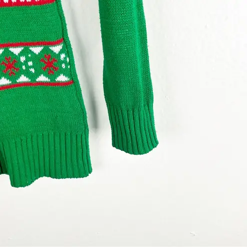 Dr. Seuss The Grinch Green Christmas Holiday Graphic Long Sleeves Sweater