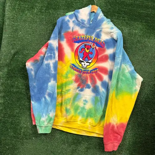 Grateful Dead Summer Tour 1987 Rock Band Tie-Dye Oversized Hoodie Size 3X