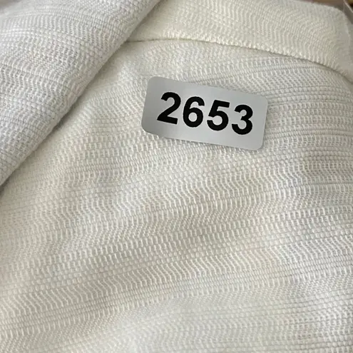 Tulle Hooded Trench Coat Floral Lined Lightweight Jacket White XS