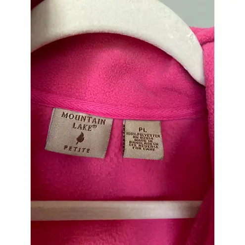 Mountain Lake Half Zip Pullover Fleece Kangaroo Pocket Hot Pink Buttery Soft LP