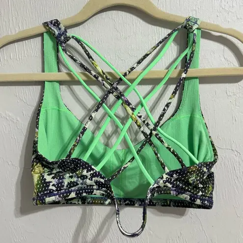 Lululemon  Free to Be Sports Bra Floral Print Size 10