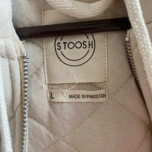 Stoosh NWOT Tan Cropped Puffer Jacket