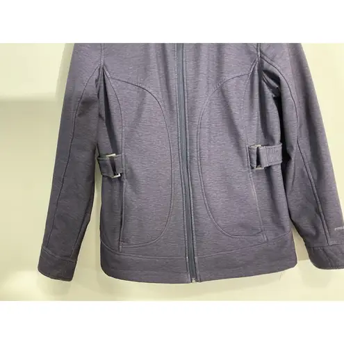 Free Country Womans Chico Navy Zip Up Hood Lined Jacket Small Waterproof