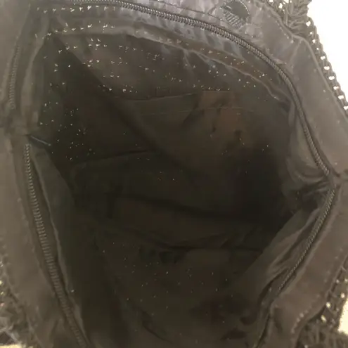 Vintage Black Shoulder Mini Tote Bag