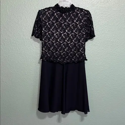 Black Lace Top and Skirt Set Size L