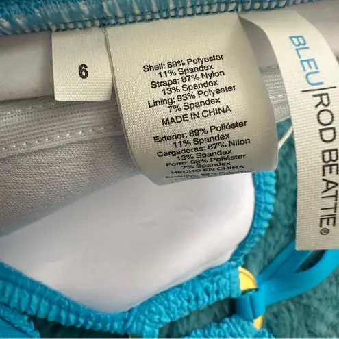 Bleu Rod Beattie Ring Bandeau Bikini Top Size 6