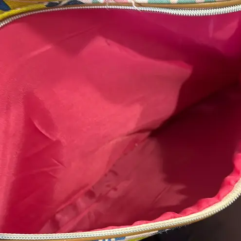 Lily bloom Pink and Blue Floral Tote Bag