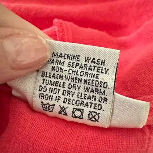 Sunbelt 100% Linen Pink Hoodie Dress Size Large Coastal Lagenlook Beachy Button