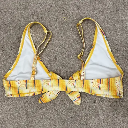 Urban Outfitters  Out From Under Yellow Sun Print Bikini Top Size S