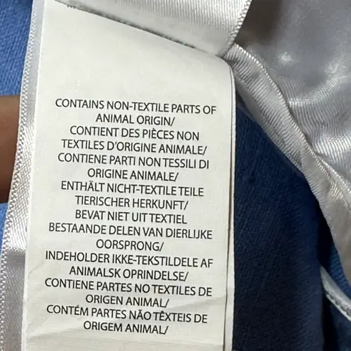 Polo Ralph Lauren single breasted linen Chambray Blue blazer sz 0