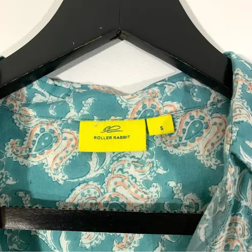 Roller Rabbit Blue Paisley Button Down Shirt