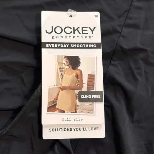 Jockey Women's Slip XL Full Slip Everyday Smoothing Cling Free Black NWT